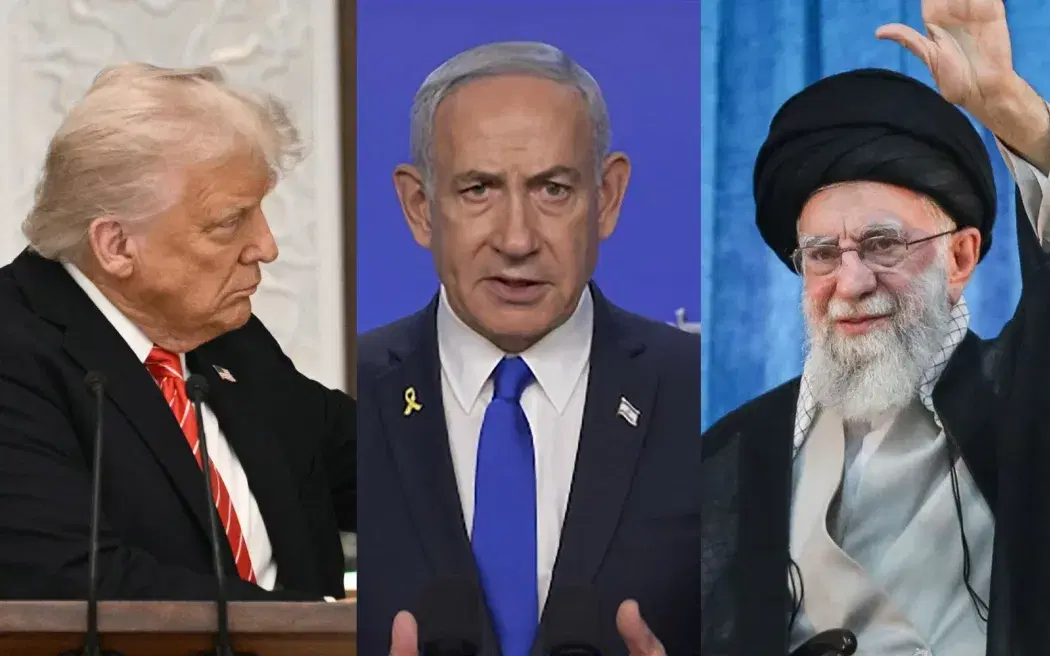4K5R64V_Trump_Netanyahu_Khamenei_Israel_Iran_conflict_jpg