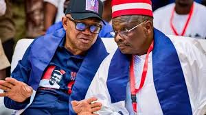 NDC Presidential Candidate, Peter Obi & his running mate, Rabiu Kwankwaso