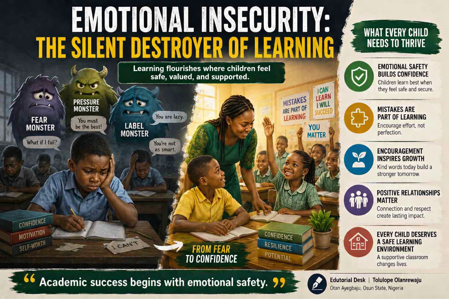 Emotional Insecurity: The Silent Destroyer of Learning